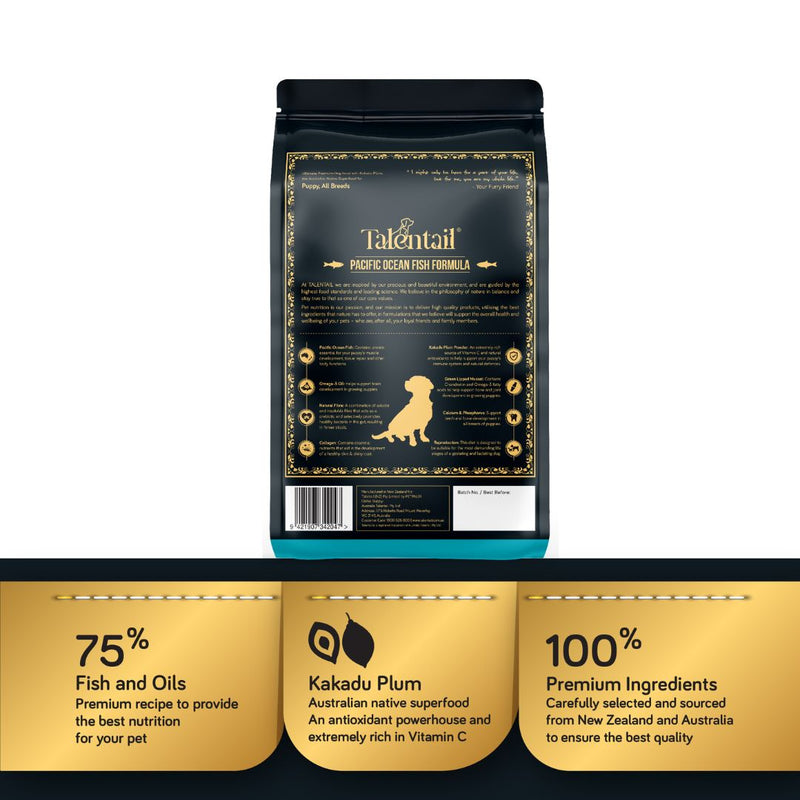Talentail Ultimate Premium Puppy Food Pacific Ocean Fish