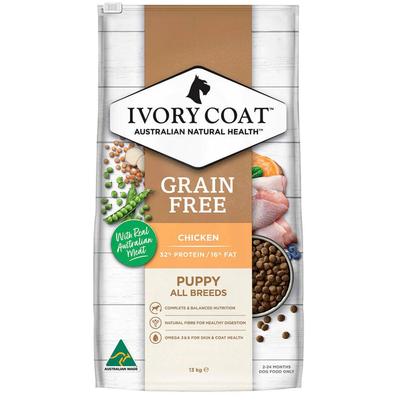 Ivory Coat Grain Free Puppy All Breeds Dry Dog Food Chicken