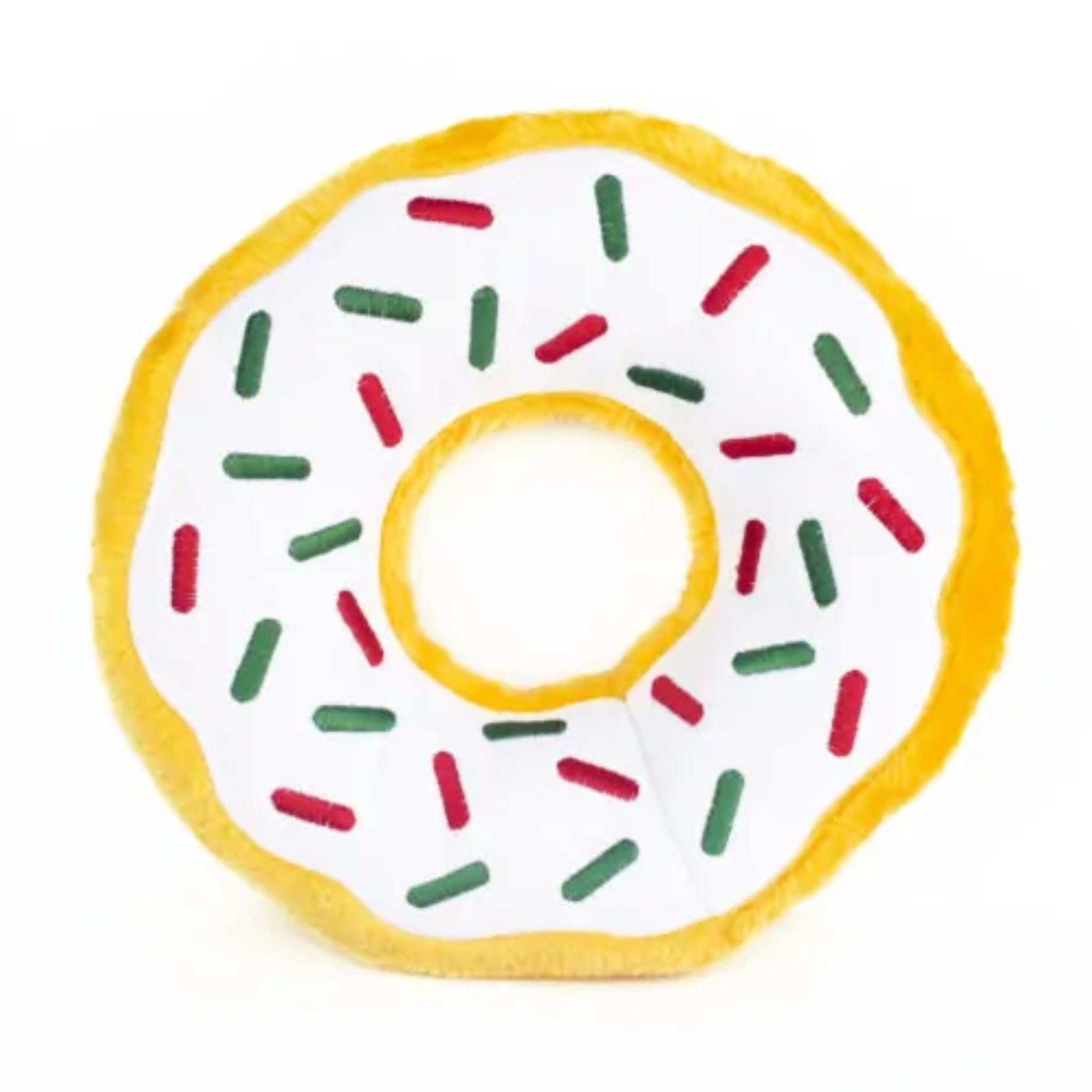 Zippy Paws Dog Toys Plush Donutz - Peppermint | PeekAPaw Pet Supplies