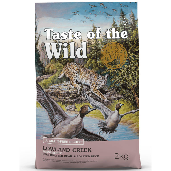 taste of the wild lowland creek dry cat food 2kg