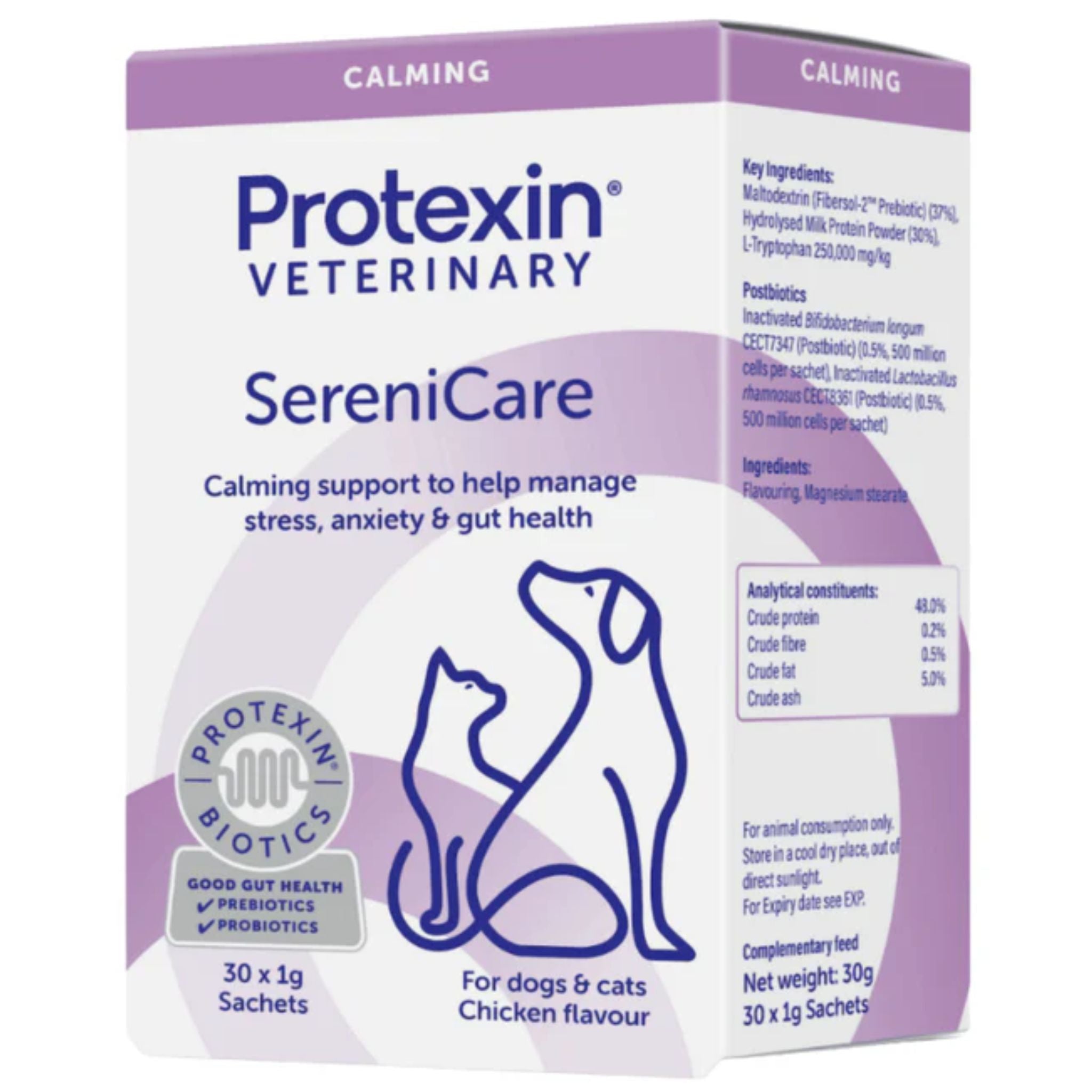 Protexin Veterinary Serenicare Calming Support Supplement for Dogs & Cats