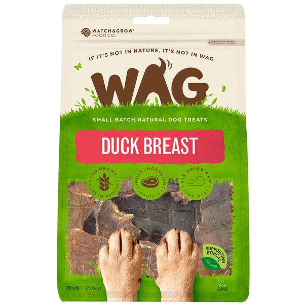 WAG Duck Breast 200g | PeekAPaw Pet Supplies