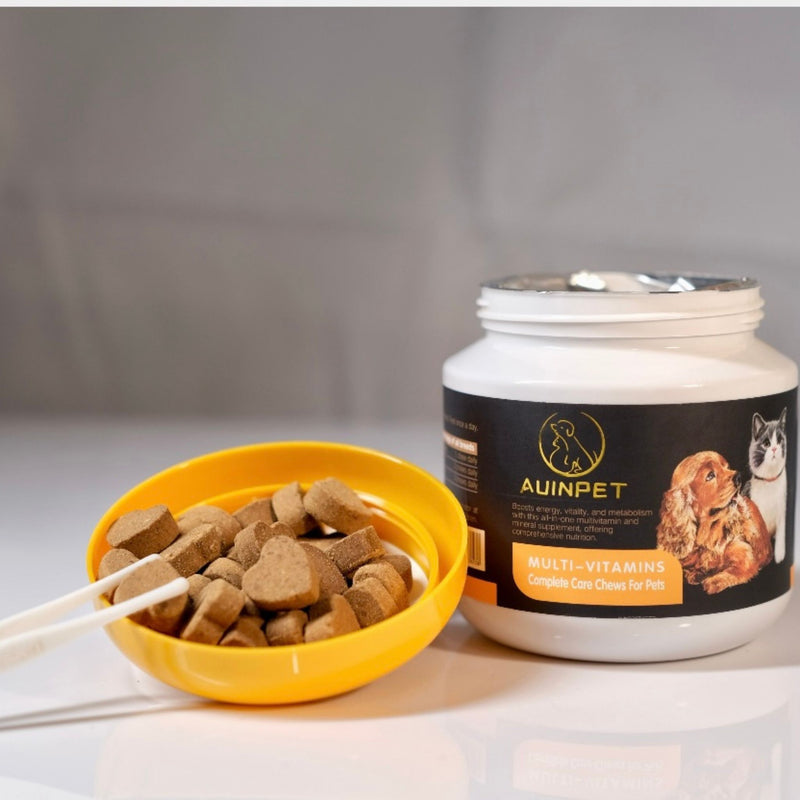 Auinpet Multi-Vitamins Complete Care Chews for Dogs and Cats