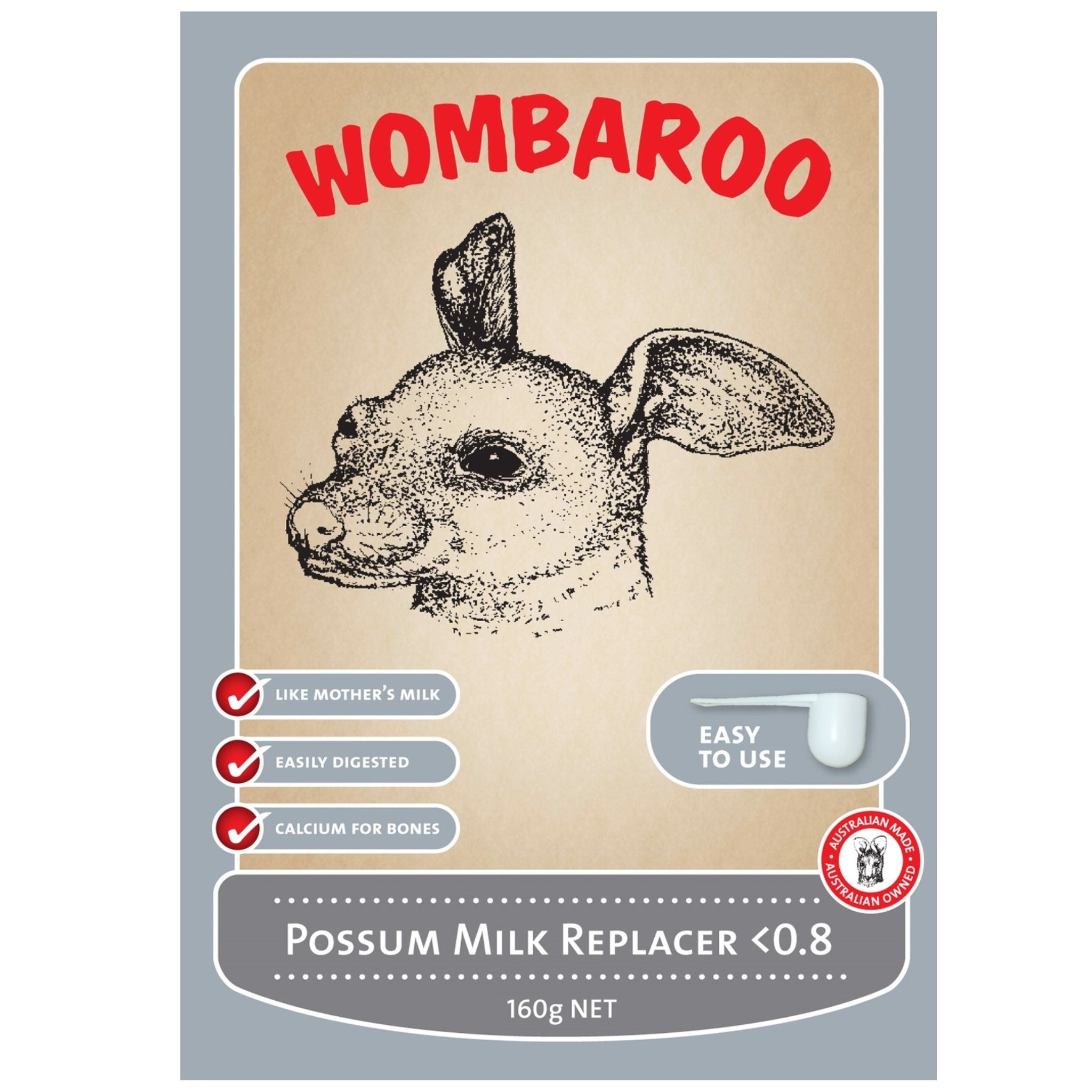 Wombaroo Possum Milk Replacer <0.8