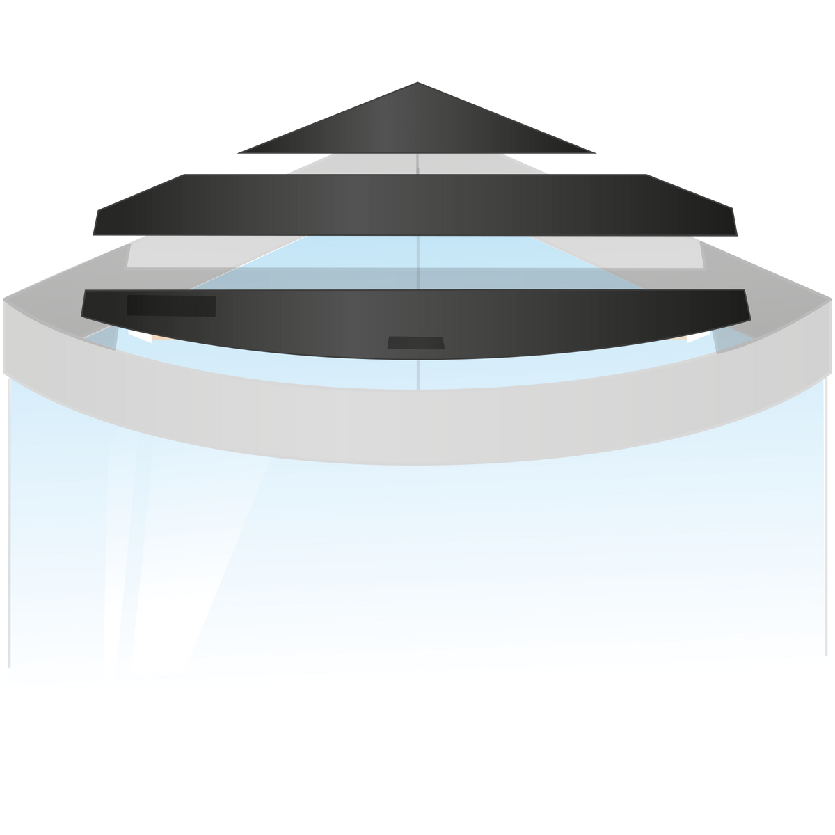 Juwel Trigon 350 aquarium cover flap set