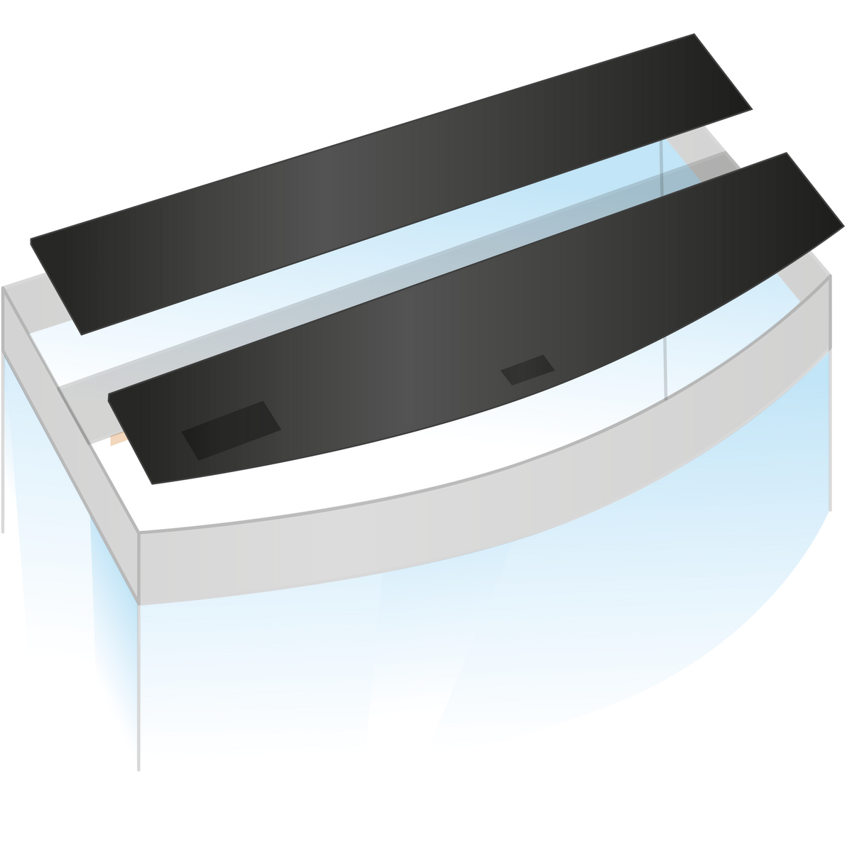 Juwel Vision aquarium cover flap set