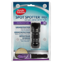 Simple Solution UV Spot Spotter urine detector torch in its retail pack, front