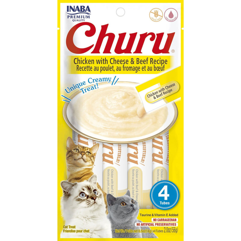 Inaba Cat Treat Churu Puree Chicken with Cheese