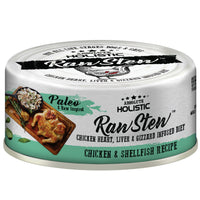 Absolute Holistic Raw Stew Chicken & Shellfish Recipe, 80g can front
