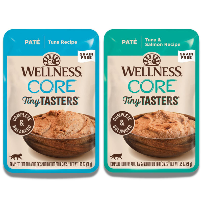 Wellness Core Wet Cat Food Tiny Tasters Pate Seafood Variety Pack