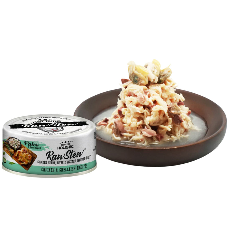 Absolute Holistic Raw Stew Cat & Dog Food Chicken & Shell Fish