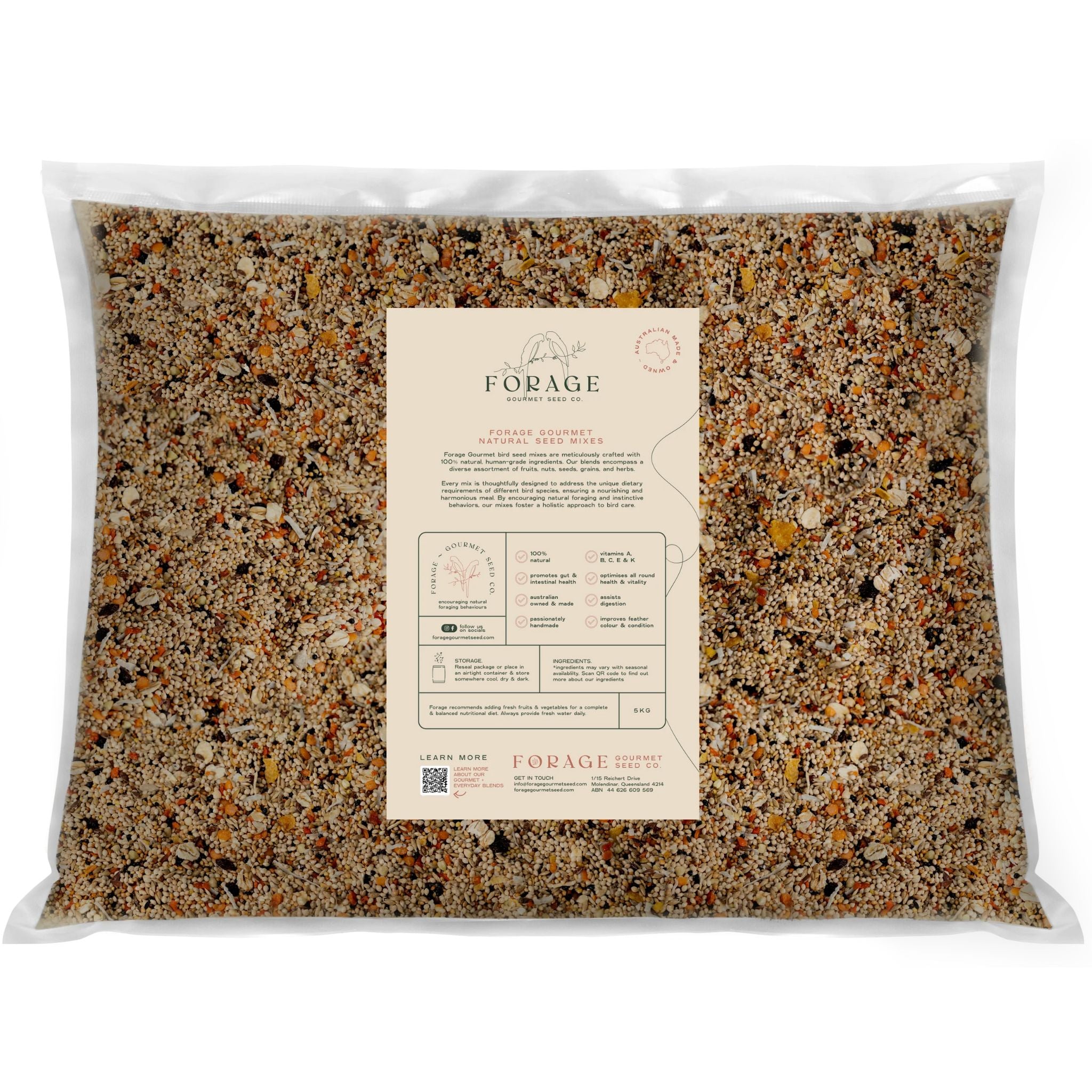 Forage Gourmet Bird Seed - Budgie