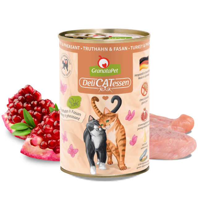 GranataPet DeliCatessen Wet Cat Food - Turkey & Pheasant