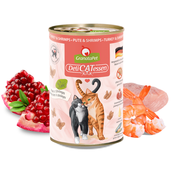 GranataPet DeliCatessen Wet Cat Food - Turkey & Shrimps