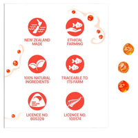 Korure Pets trust badges for the cat King Caviar: New Zealand made, ethical farming, traceable.