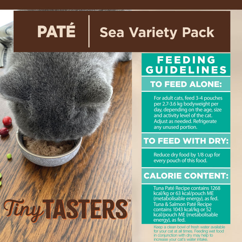 Wellness Core Wet Cat Food Tiny Tasters Pate Seafood Variety Pack