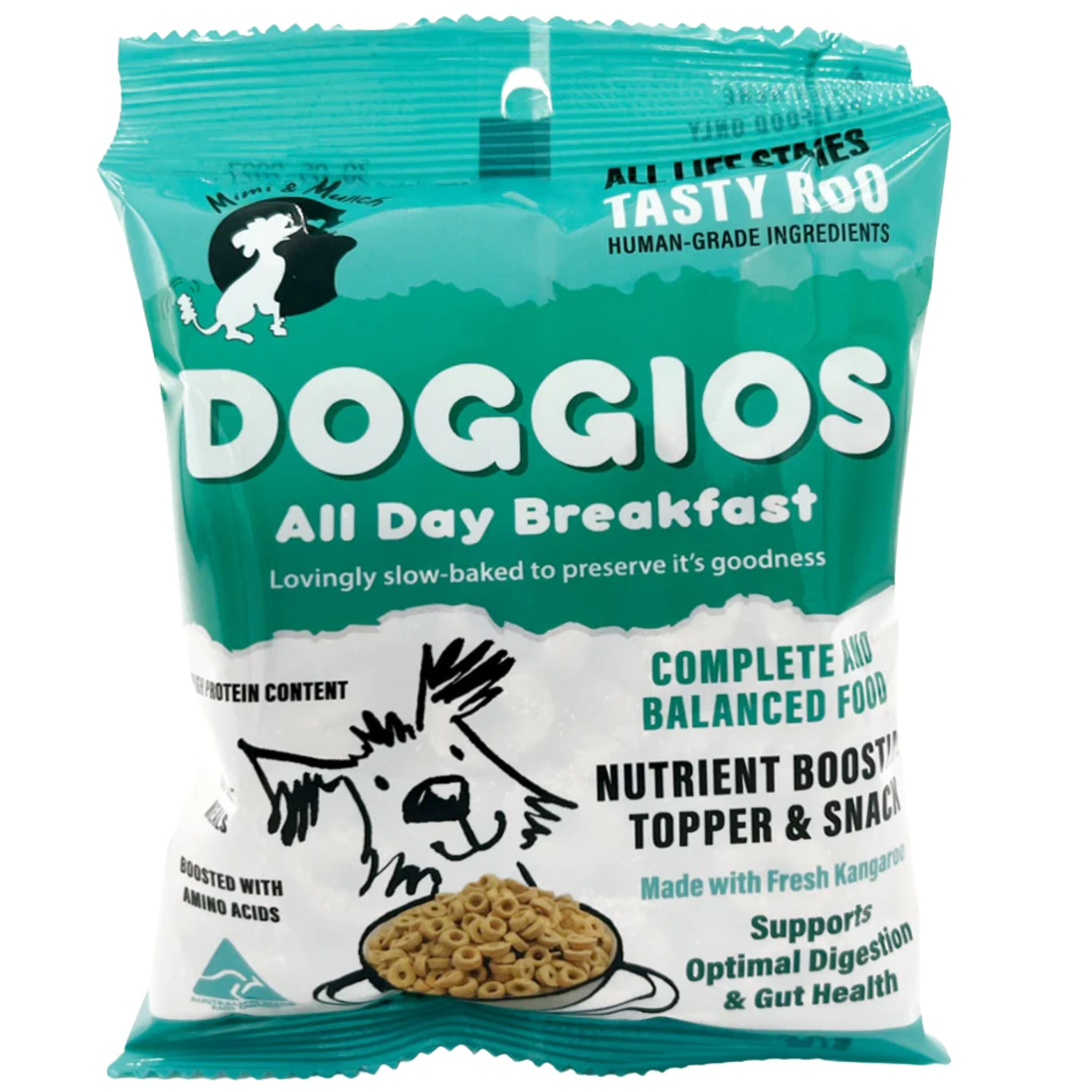 Mimi & Munch Doggios Tasty Kangaroo All Day Breakfast Dog Food & Snack