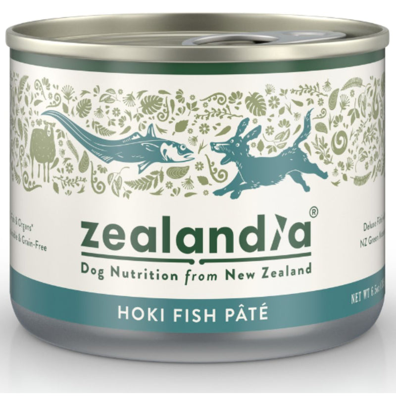 ZEALANDIA Premium Wet Dog Food Hoki Fish Pate 185g x 24
