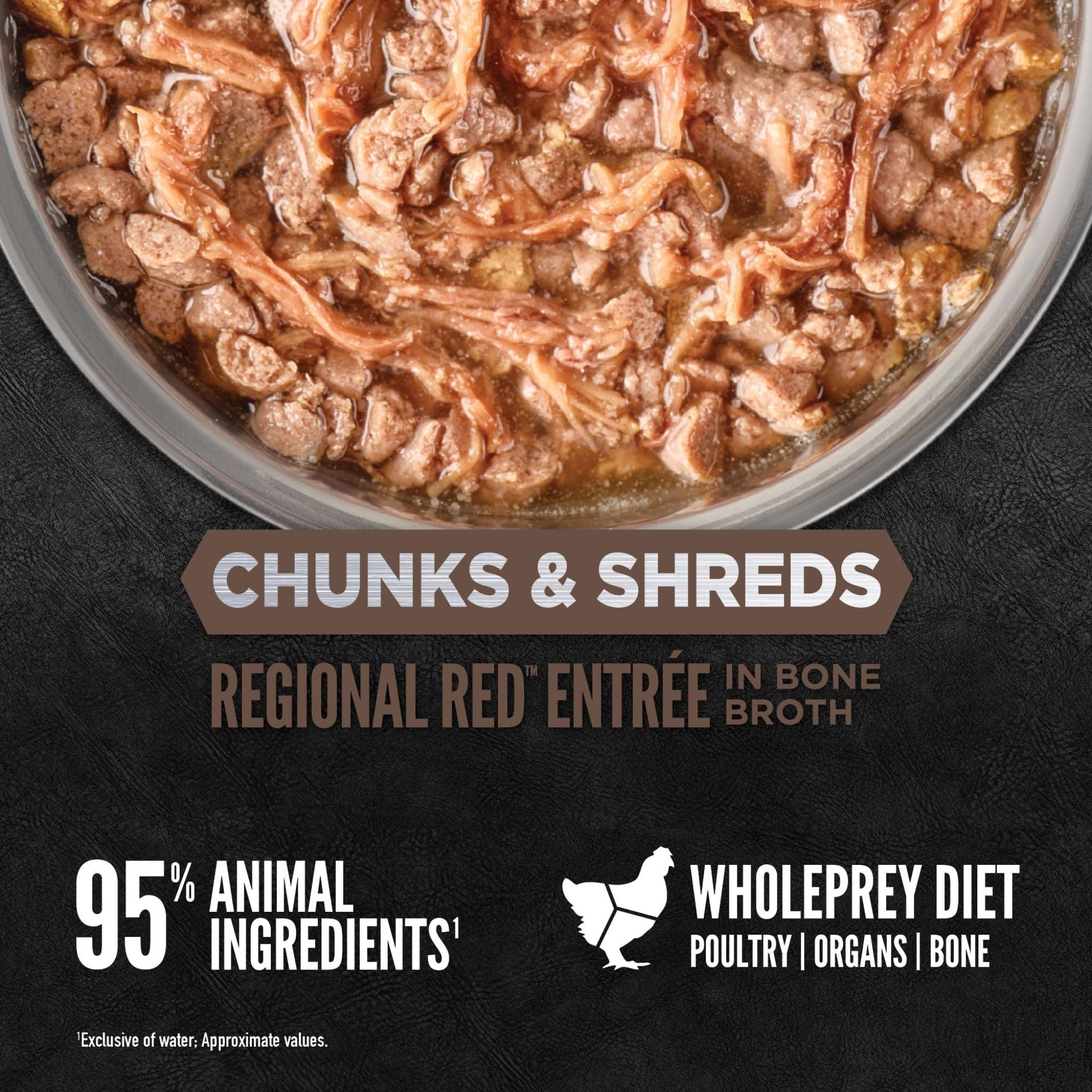 Orijen Wet Cat Food Chunks & Shreds Regional Red Entree