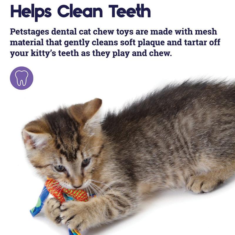 Petstages Dental Health Textures Chews Cat Toys With Catnip - Pack Of 2 Toys
