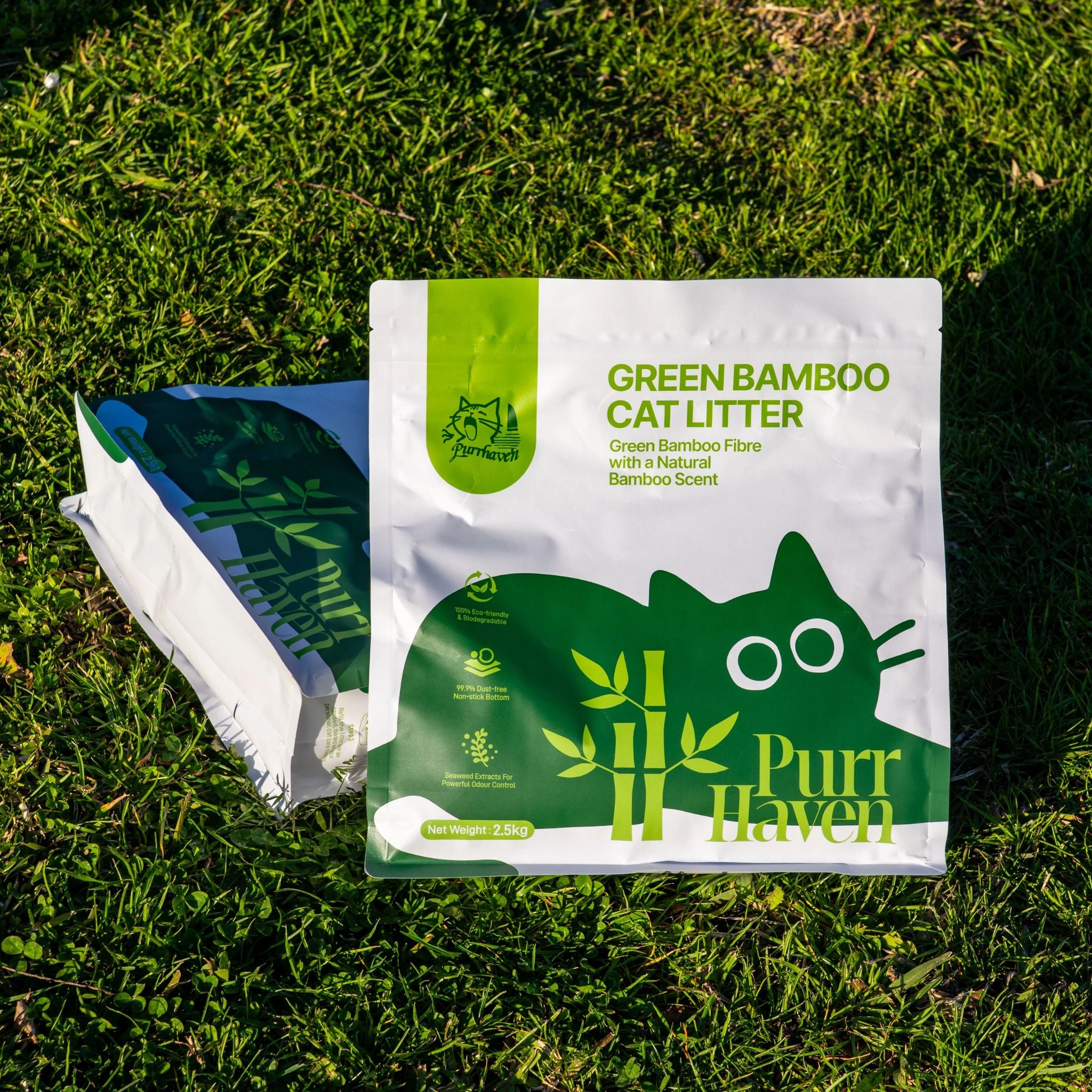 Purr Haven Green Bamboo Cat Litter