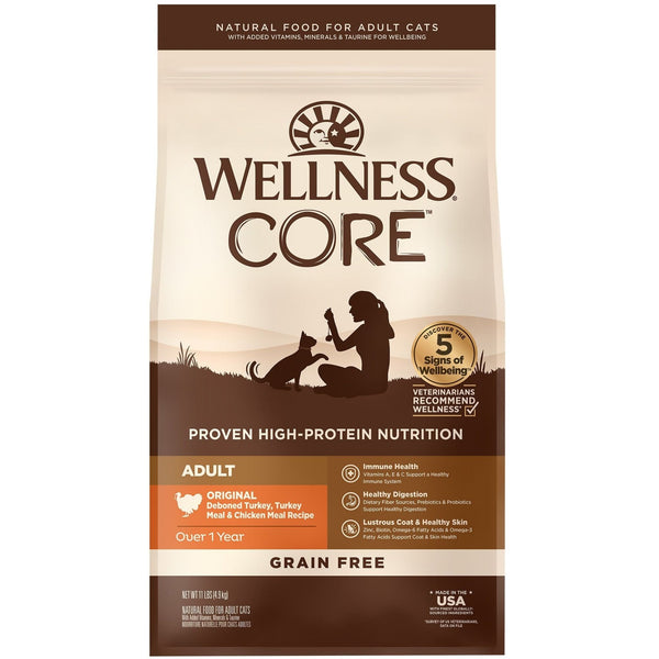 Wellness Core Dry Cat Food Grain Free Original: Chicken & Turkey