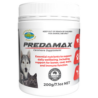Vetafarm Predamax carnivore supplement powder, 200g tub