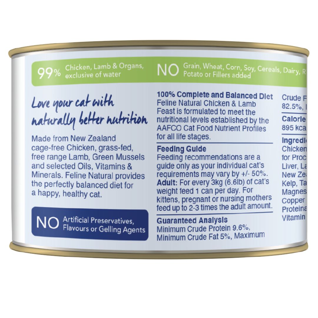 Feline Natural Canned Chicken & Lamb