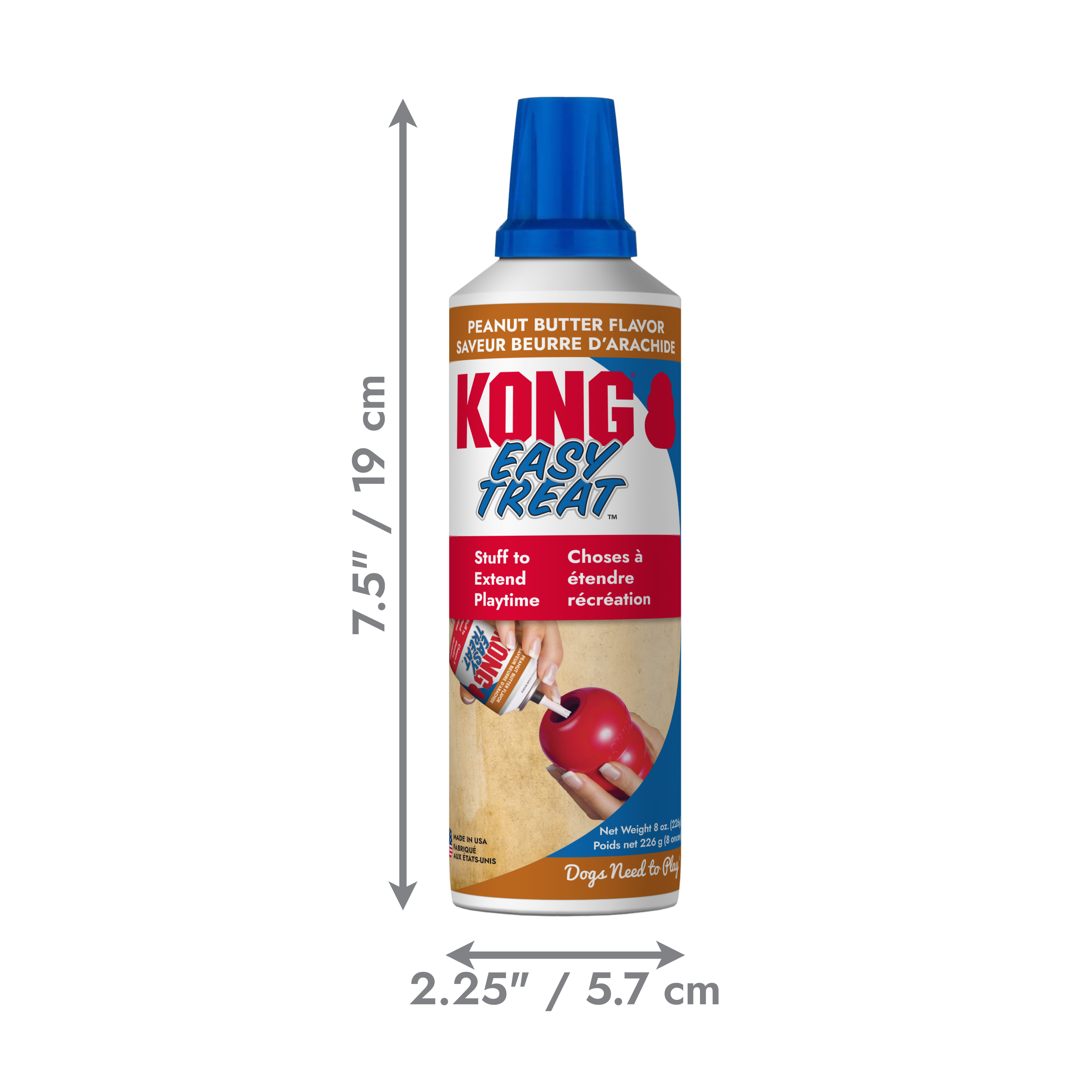 KONG Dog Easy Treat Peanut Butter in retail packaging