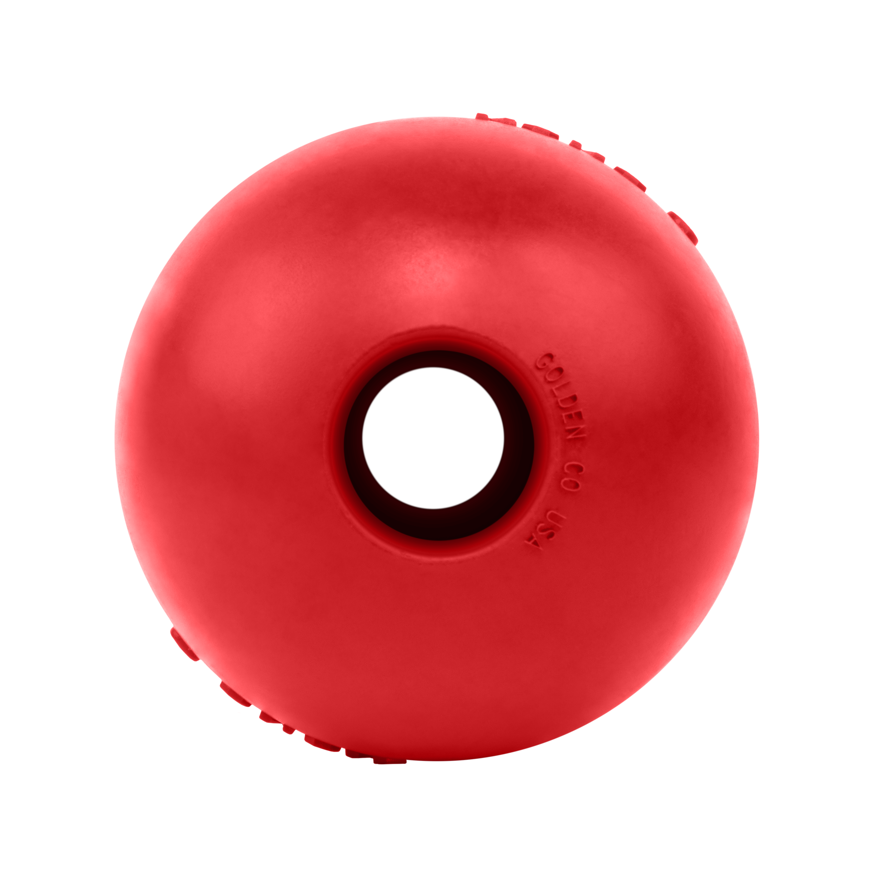 KONG Ball with Hole rubber treat-holding dog ball, product photo 4