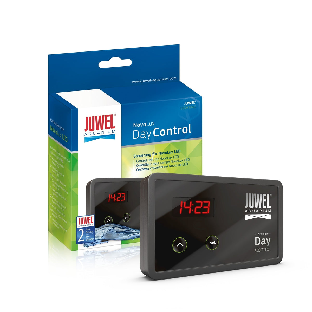 Juwel NovoLux Day Control showing its programming dials