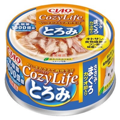Ciao Chicken Fillet, Tuna with Bonito Flakes Can - 85g x 24 | PeekAPaw Pet Supplies