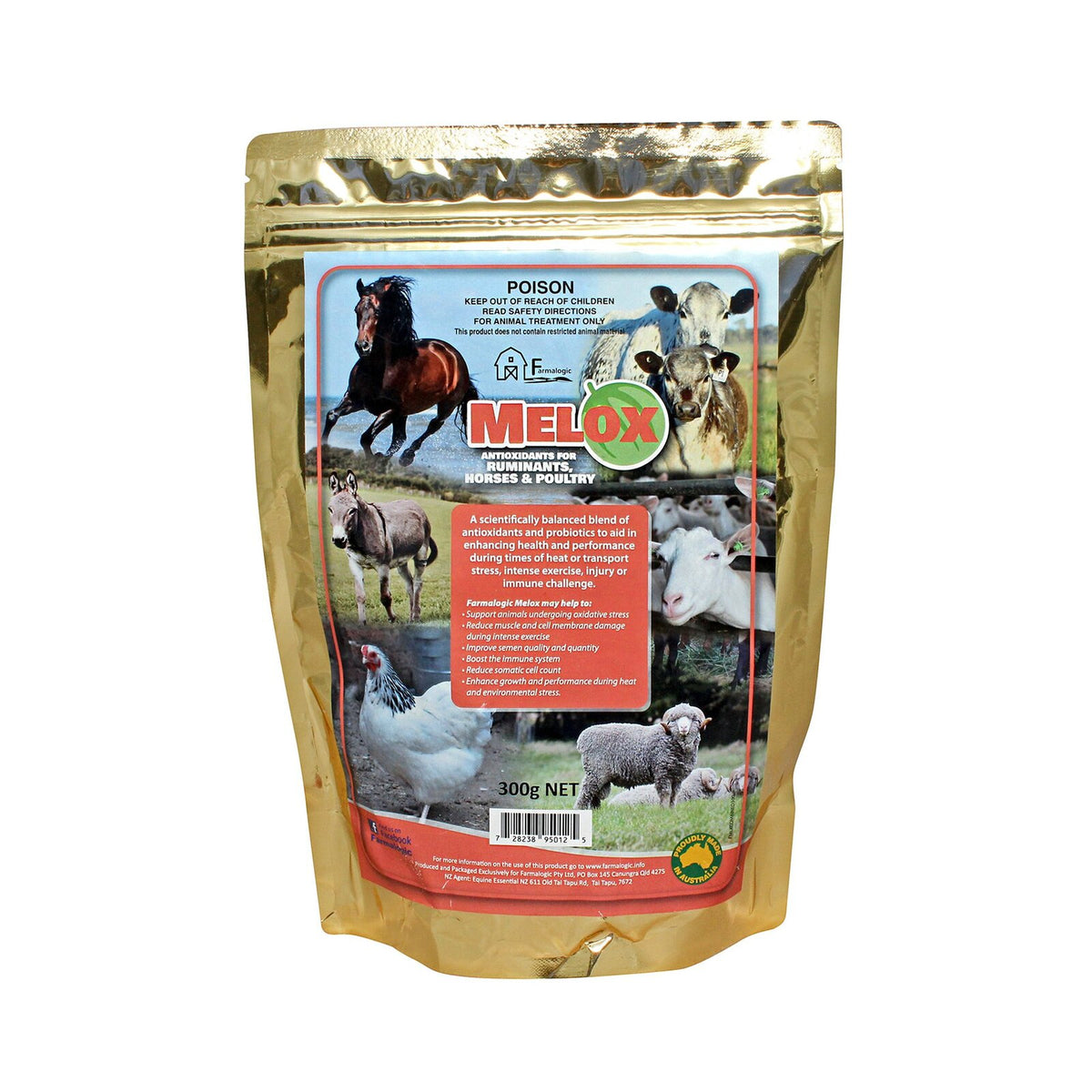 Farmalogic Melox Antioxidant Supplement for Horses front of pack