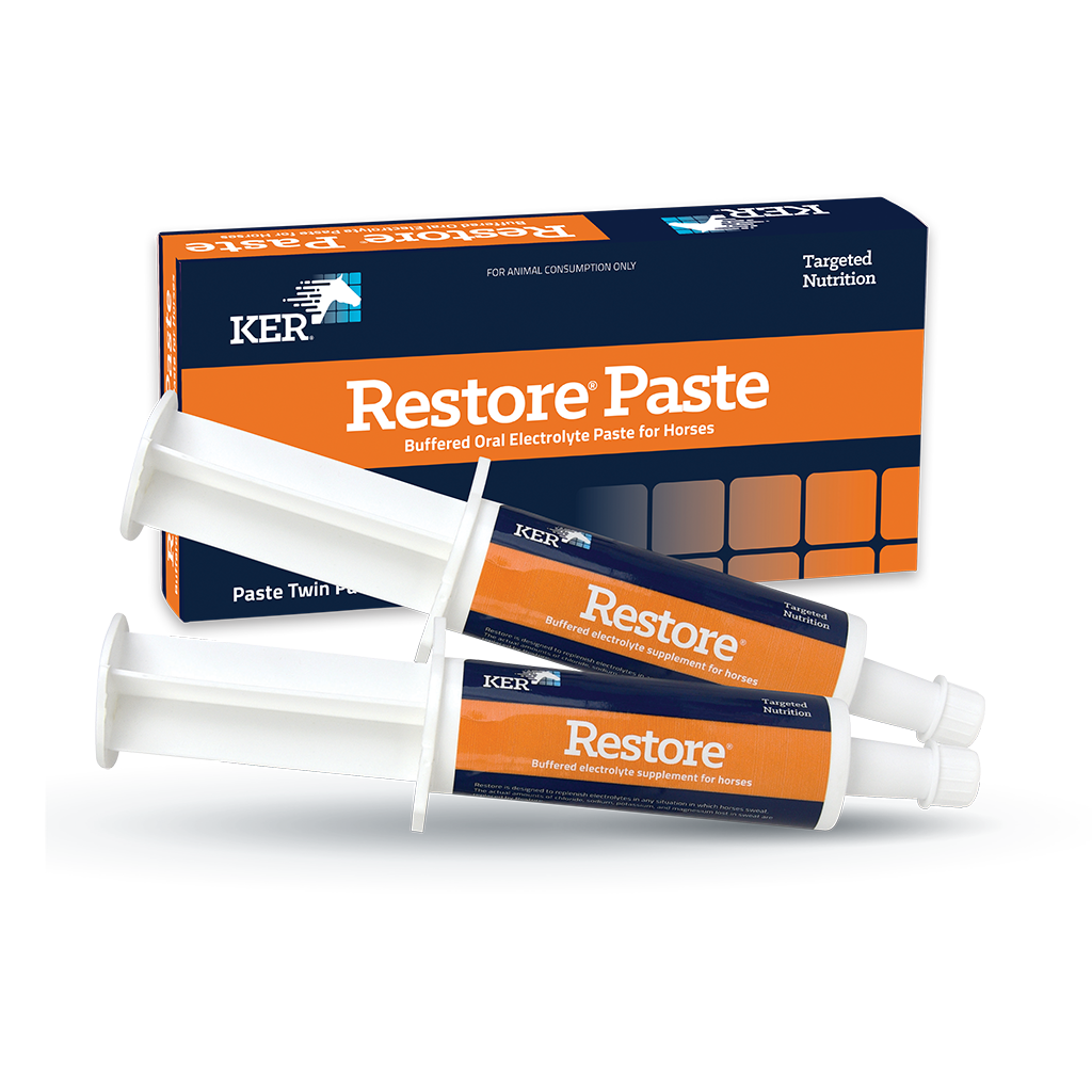 KER Restore Paste 60g oral syringes, buffered electrolyte paste for horses
