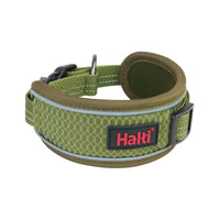 Halti Anatomy Collar in green – wide neoprene padded dog collar | PeekAPaw