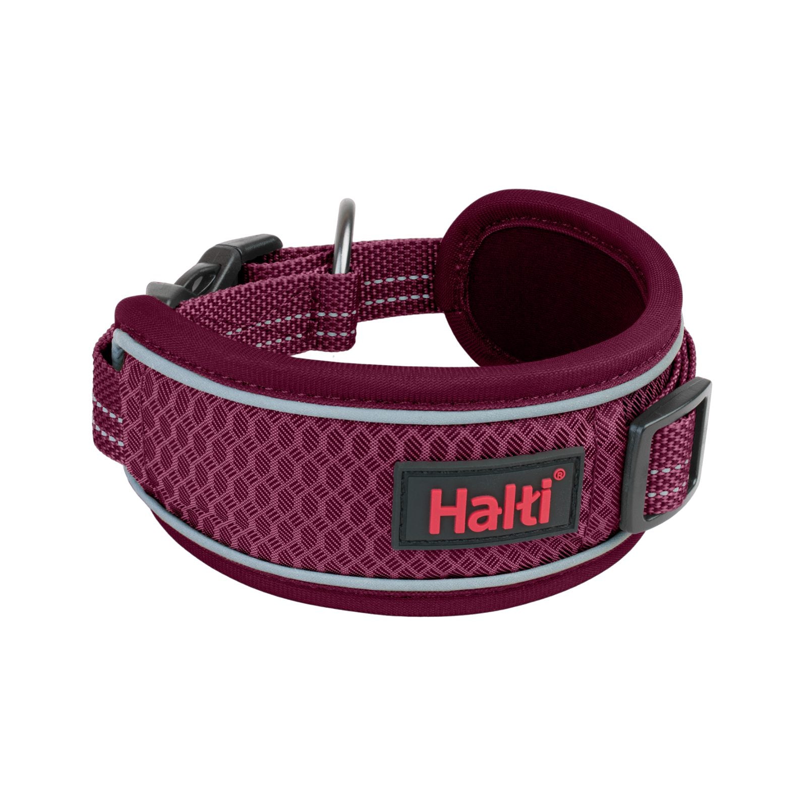 Halti Anatomy Collar in magenta – wide neoprene padded dog collar | PeekAPaw