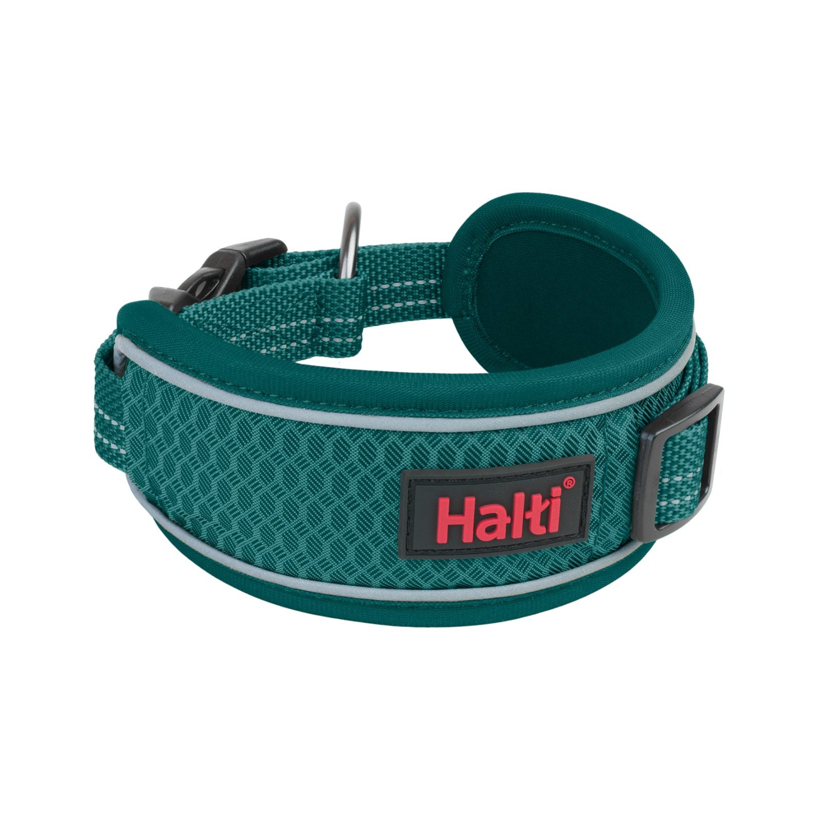 Halti Anatomy Collar in teal – wide neoprene padded dog collar | PeekAPaw