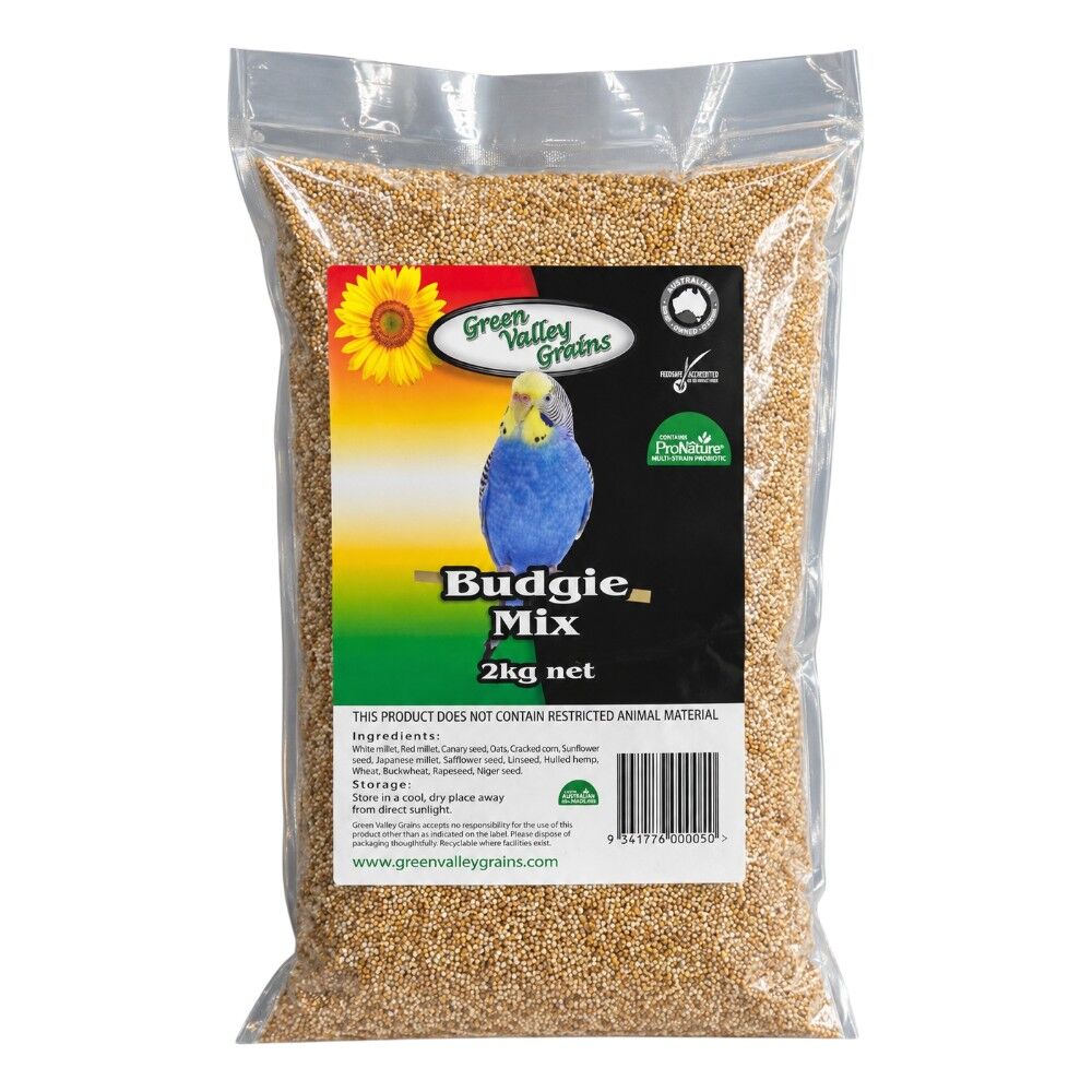 Green Valley Budgie Seed Mix Bird Food product pack shot