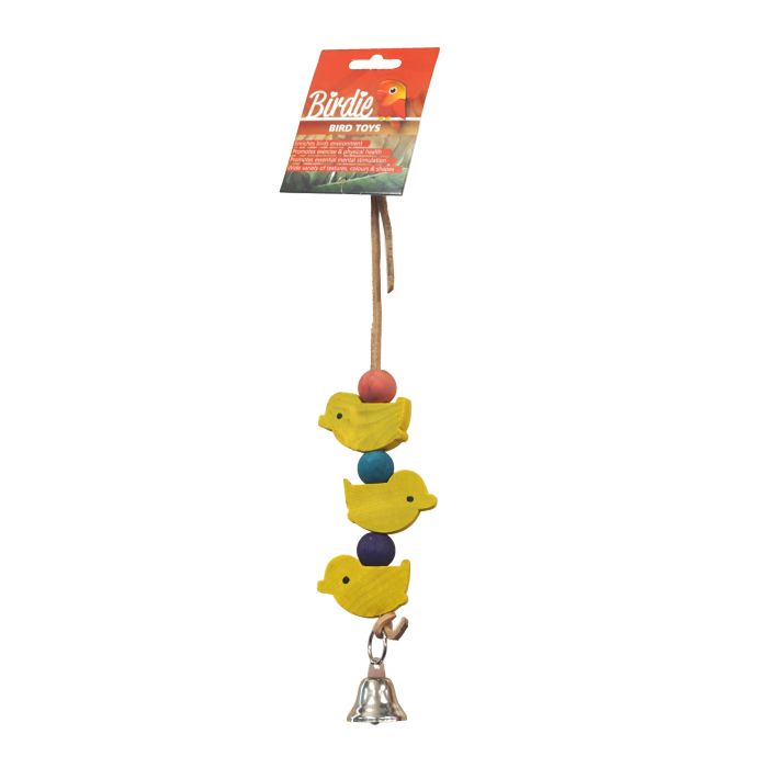 Birdie Wooden Balls and Bird with Bell