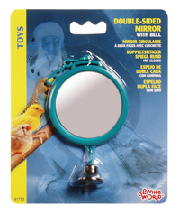 Living World Round Double Sided Plastic Mirror with Bell Large