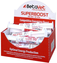 BetaVet Superboost GG GO retail display carton packed with 30g oral syringes