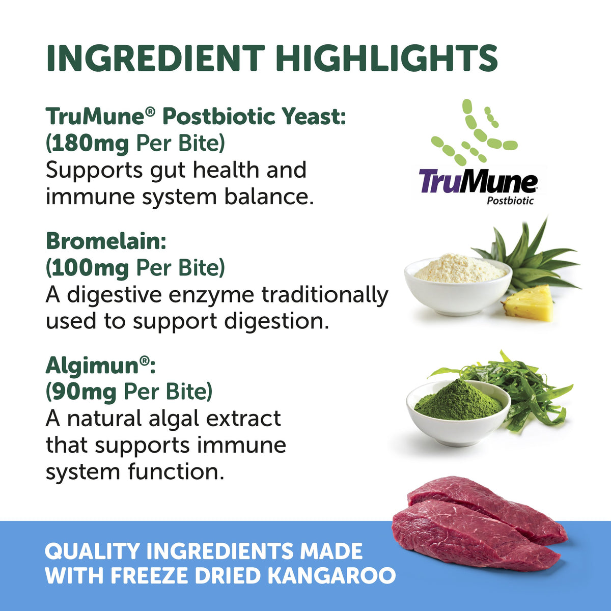 Natural Animal Solutions Freeze Formed Gut Health Bites — brand infographic 4