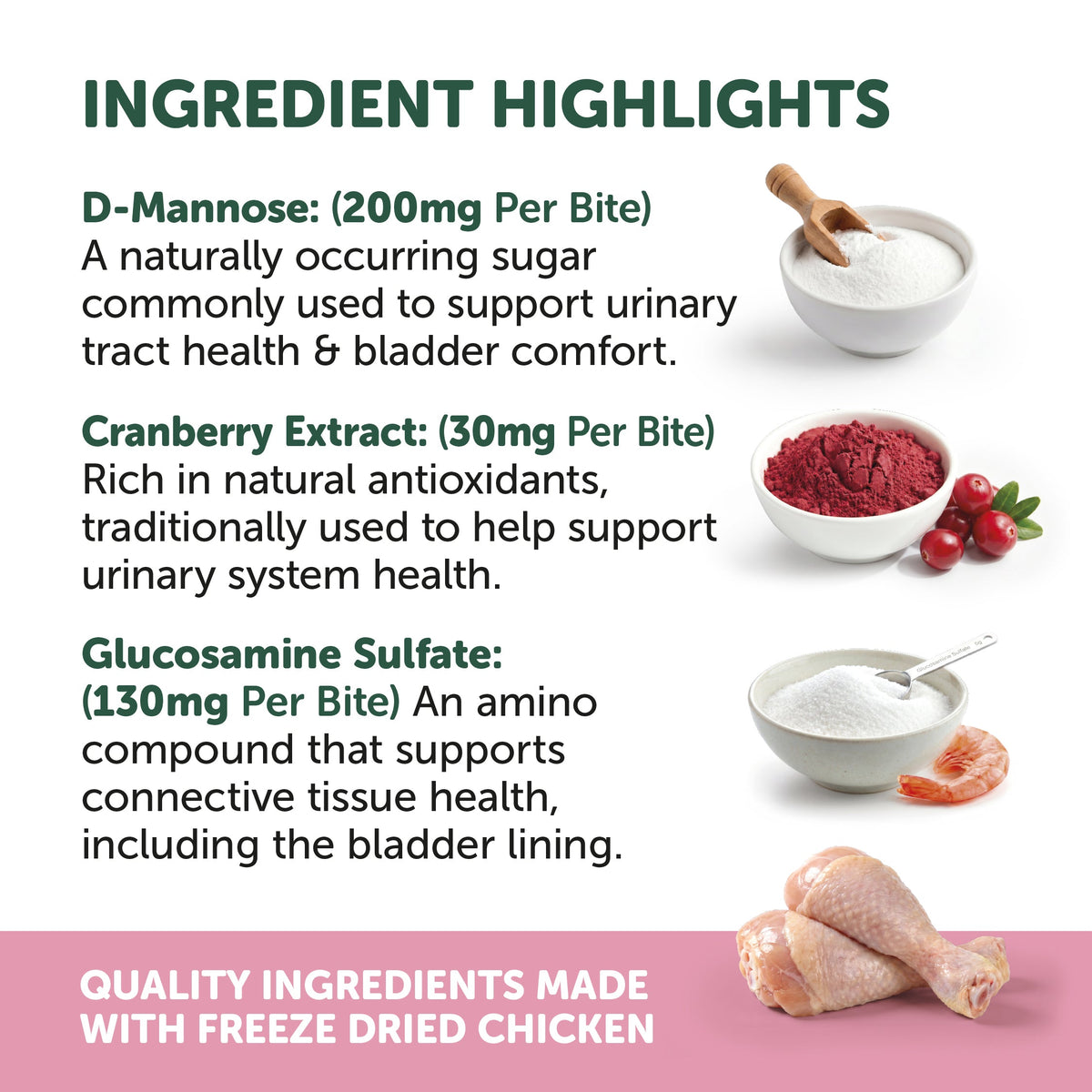Natural Animal Solutions Freeze Formed Cat Urinary Health Bites — brand infographic 4