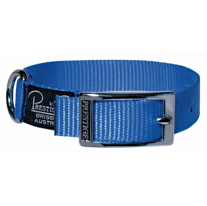 Prestige Pet Single Layer Nylon Dog Collar - 46cm Blue