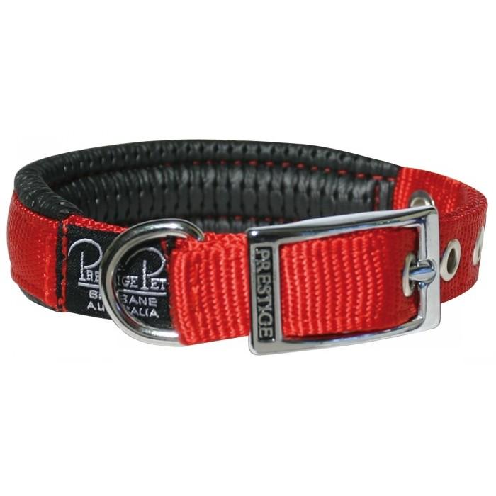 Prestige Pet Soft Padded Dog Collar - 41cm Red