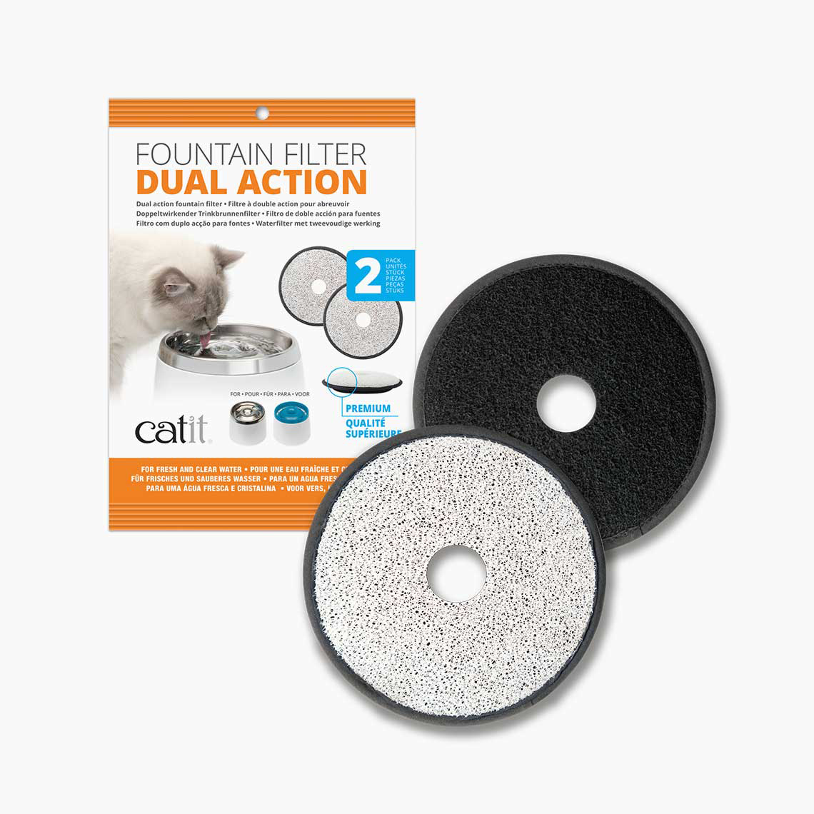Catit Cat Drinking Fountain Replacement Filters 2 Pack