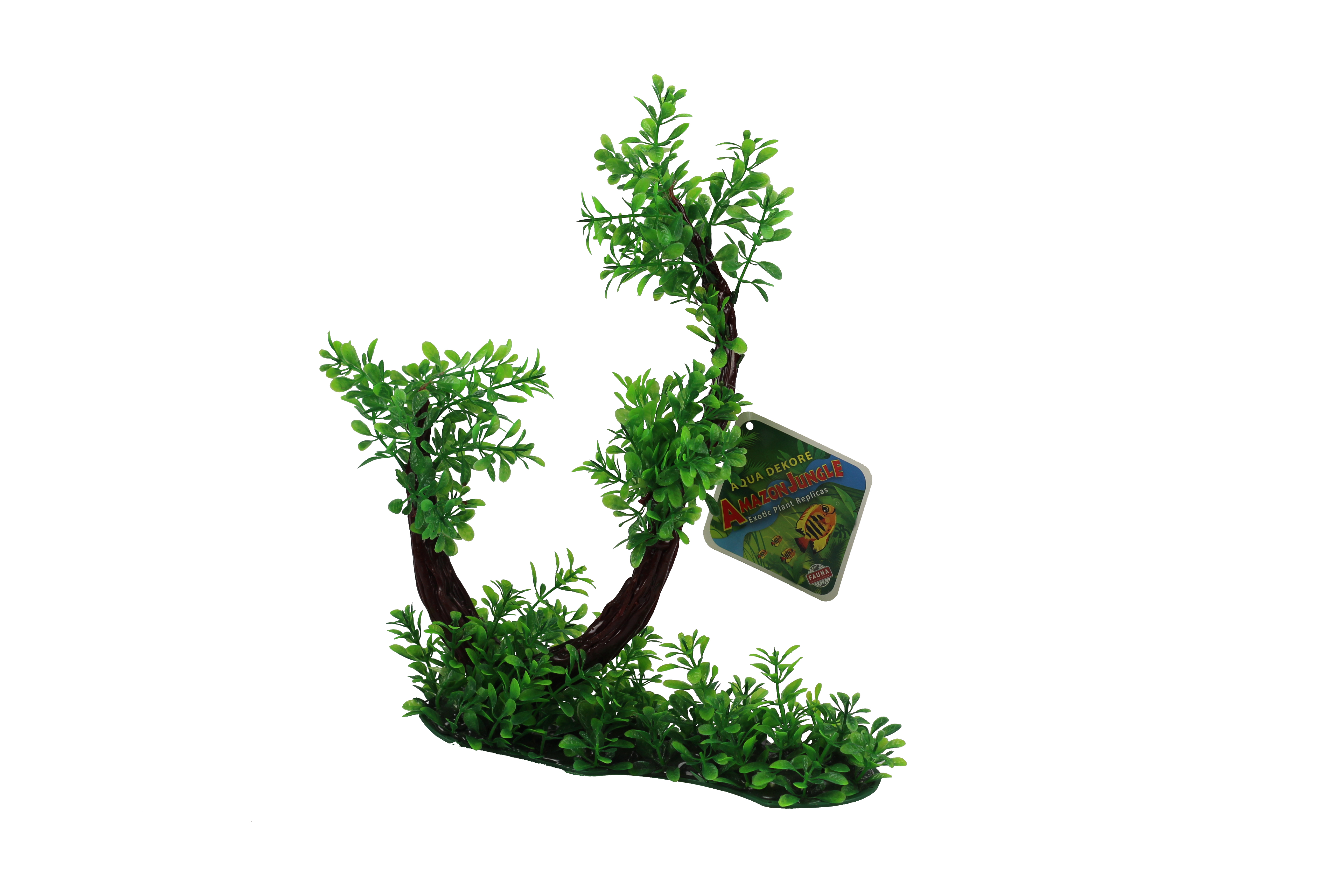 Amazon Jungle Hygro Tree Branch artificial aquarium plant, green 36 x 36cm