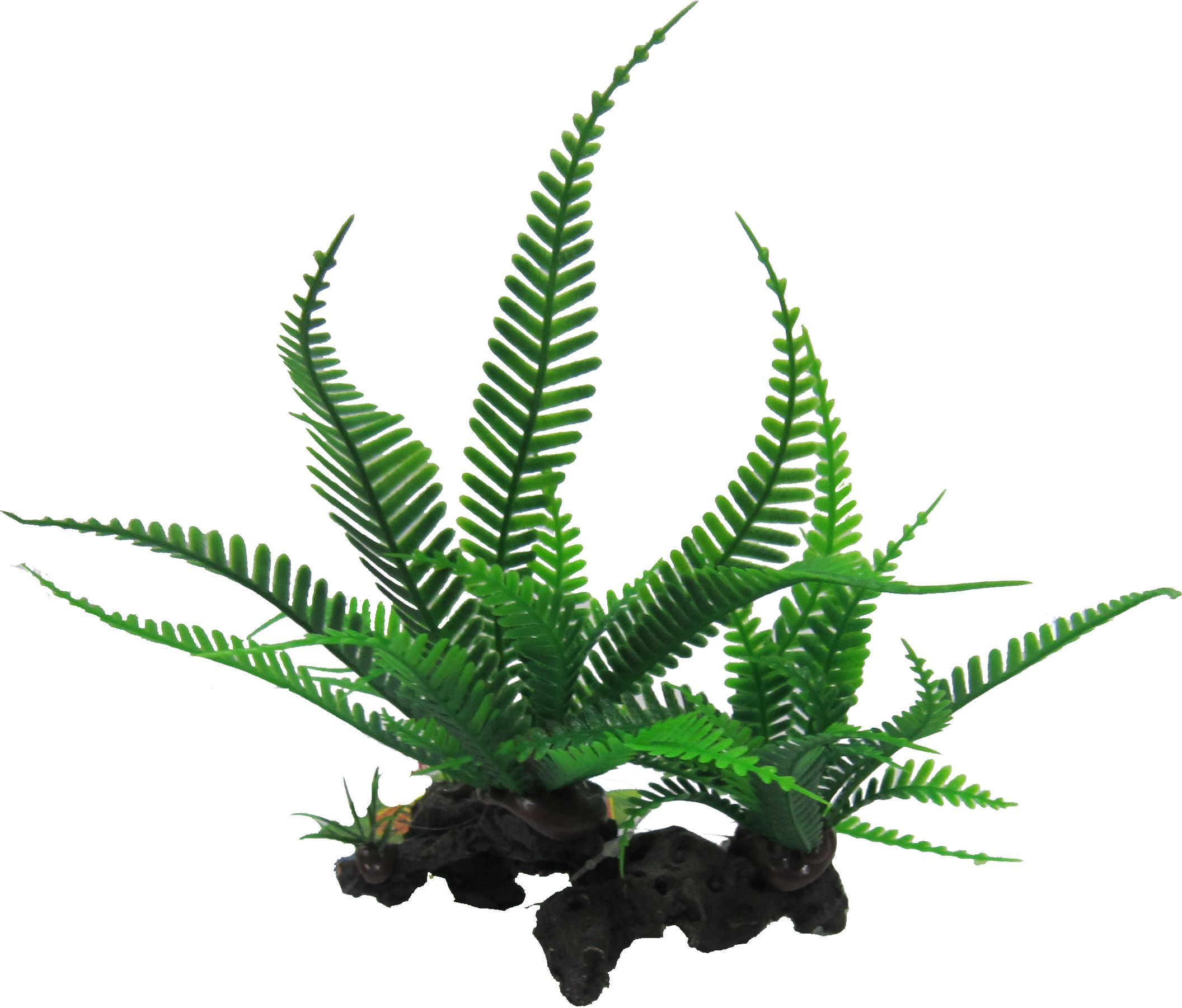 Amazon Jungle Twin Lace Fern artificial aquarium plant, 18cm