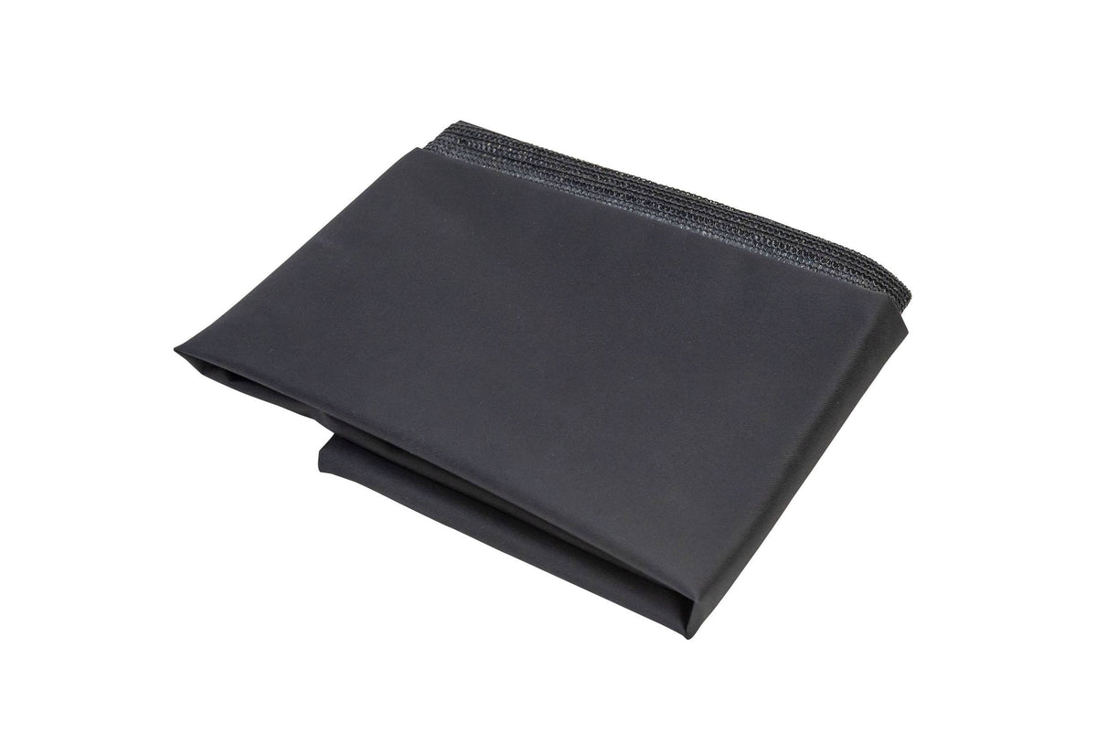 Superior Pet Goods twilled canvas dog bed cover in black, folded