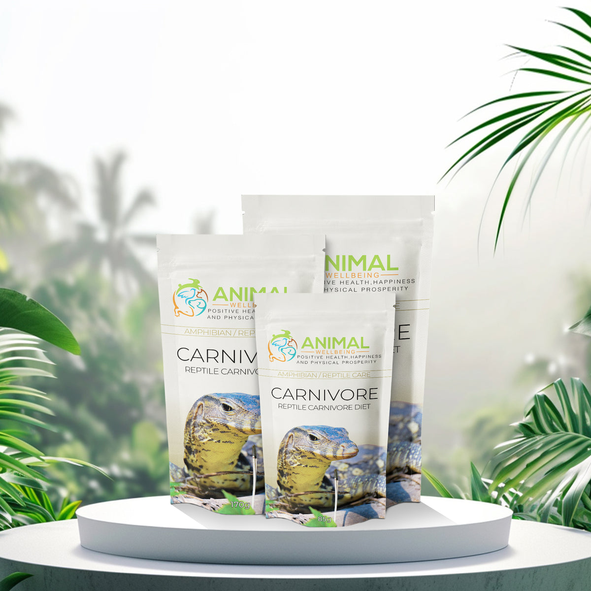 Animal Wellbeing Carnivore Reptile Diet tubs